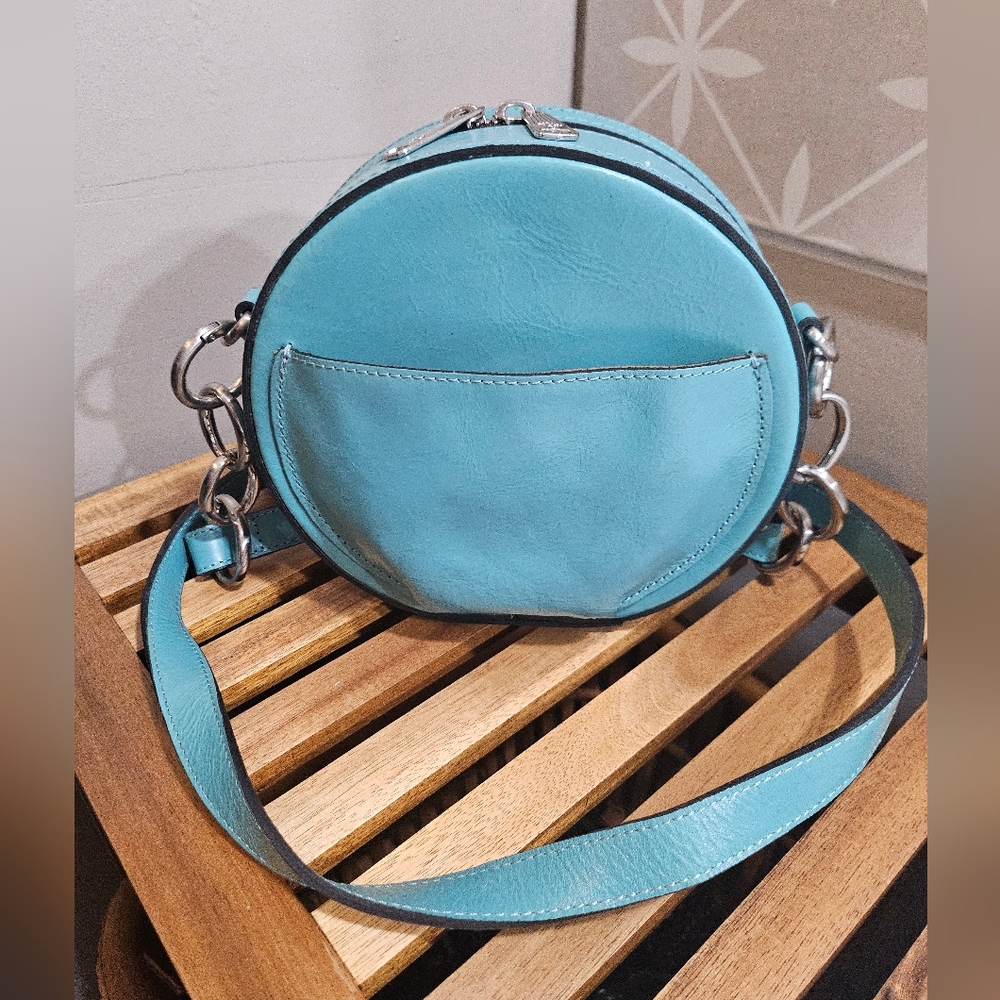 Patricia Nash Devonia Round Leather Crossbody Bag